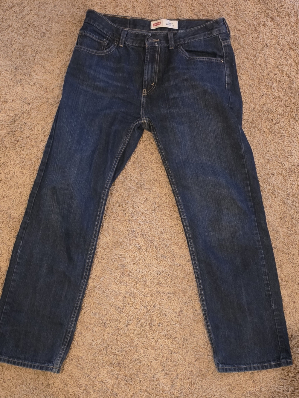 Levi's 550 Relaxed Fit Jeans in Blue Waist 29/Big Boys 18